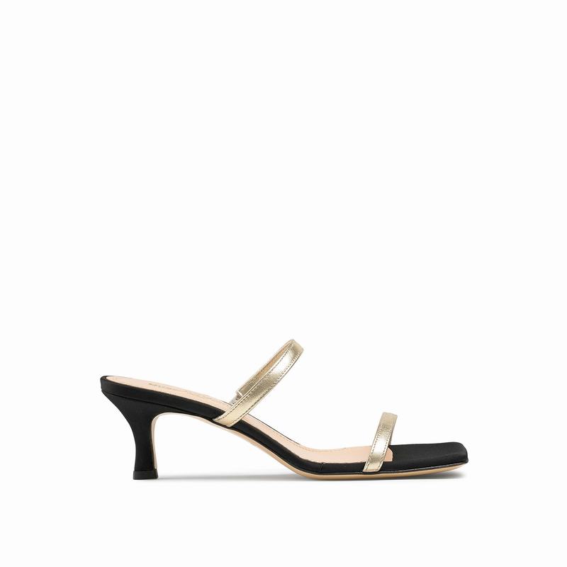 Russell & Bromley Daiquiri Skinny Strap Mules Women's Metallic [QYC7432YI]